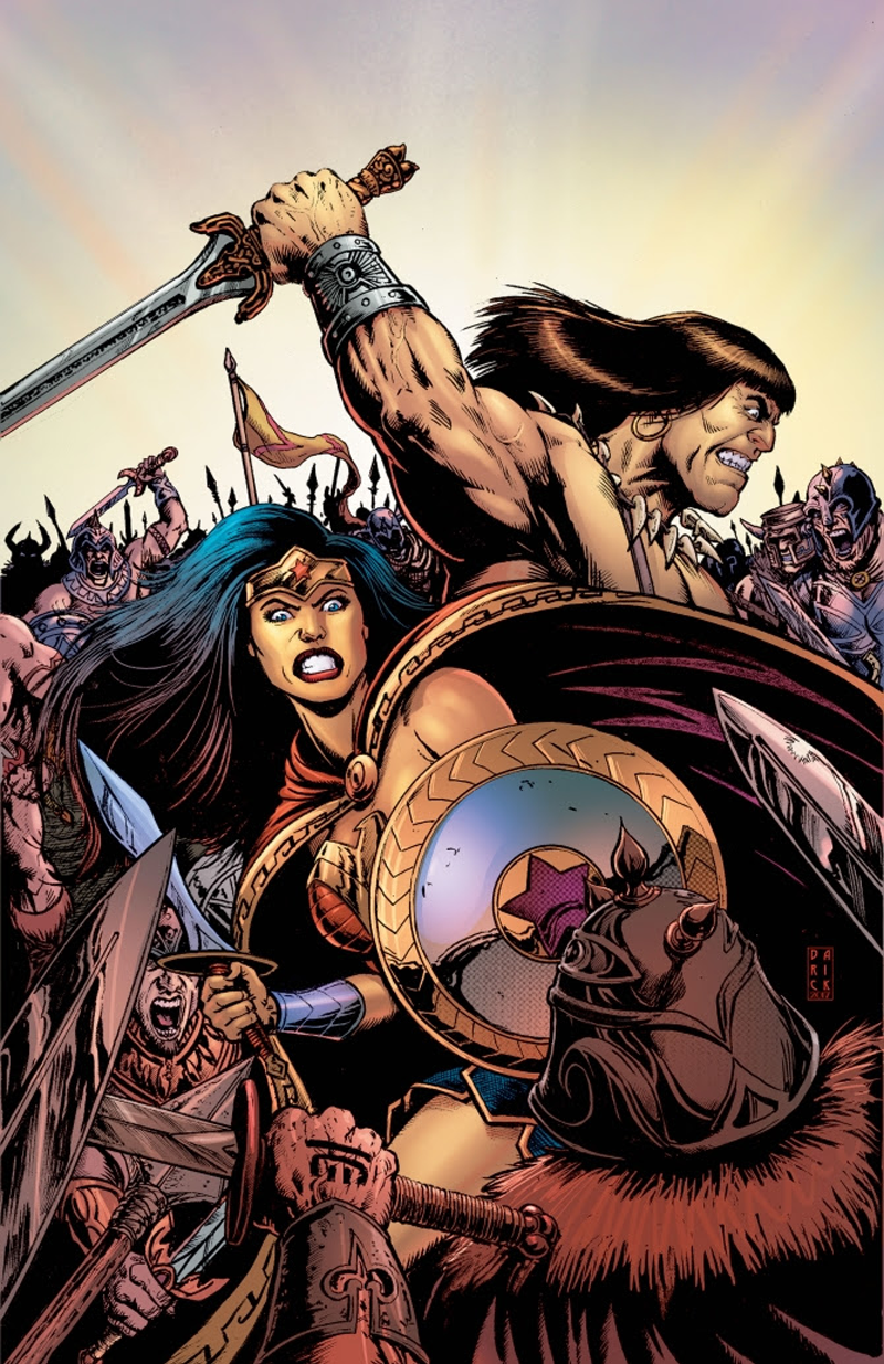 Illustration for article titled Gail Simone Is Teaming Up Wonder Woman and Conan the Barbarian For a New Comic